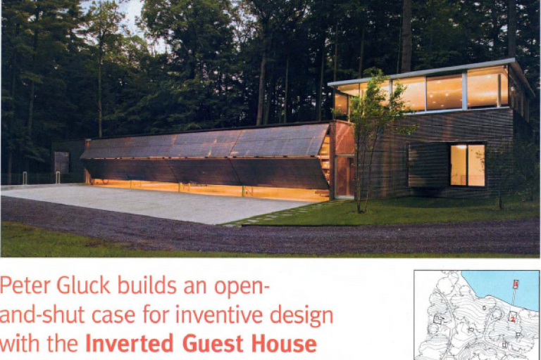 Image of Peter Gluck Builds the Inverted Guest House